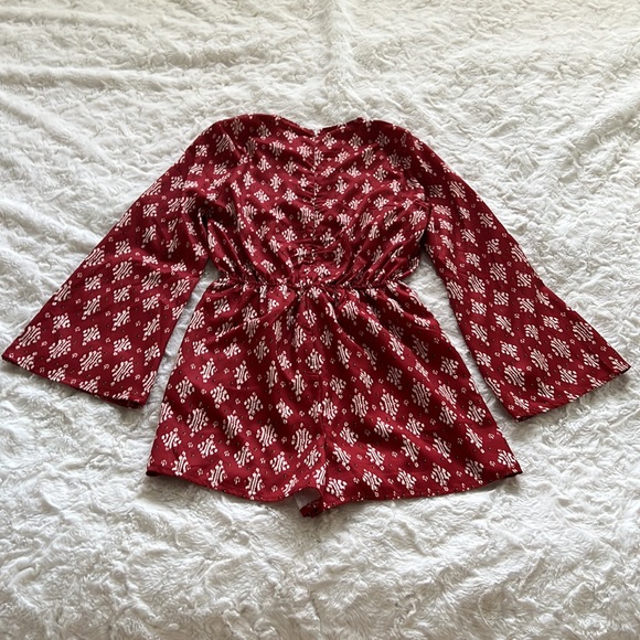 Parisian Petite Border Print Romper with Tie Waist US Size 4P - Picture 3 of 6